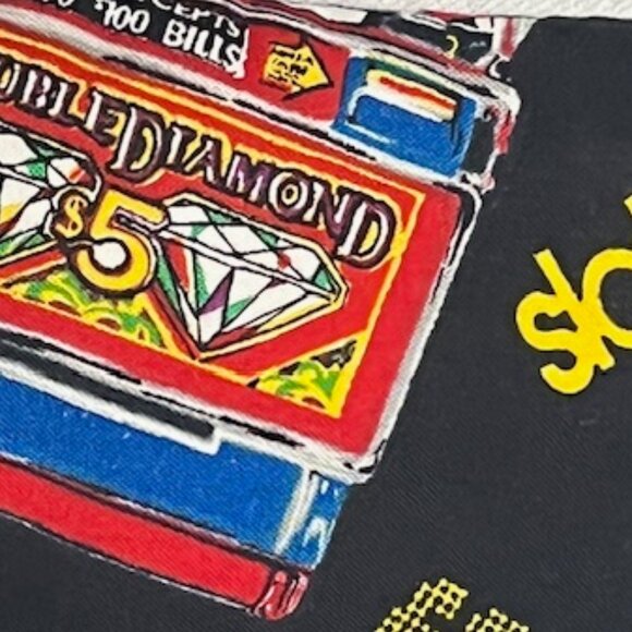 Handmade Money Pattern Padded Fabric Eyeglasses Soft Case Black 7"x3.5" - Picture 9 of 11